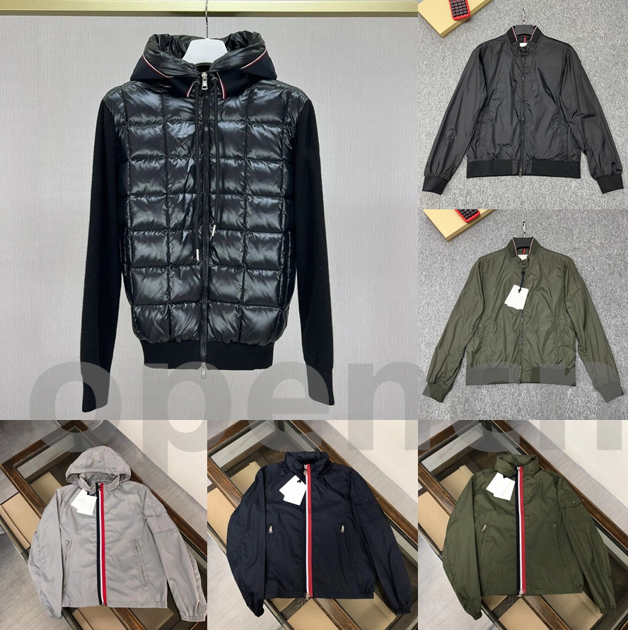 Designer Mens jacket black hoodie varsity jacket windbreaker spring and autumn fashion hooded sports Hip Hop street sportswear M-3XL