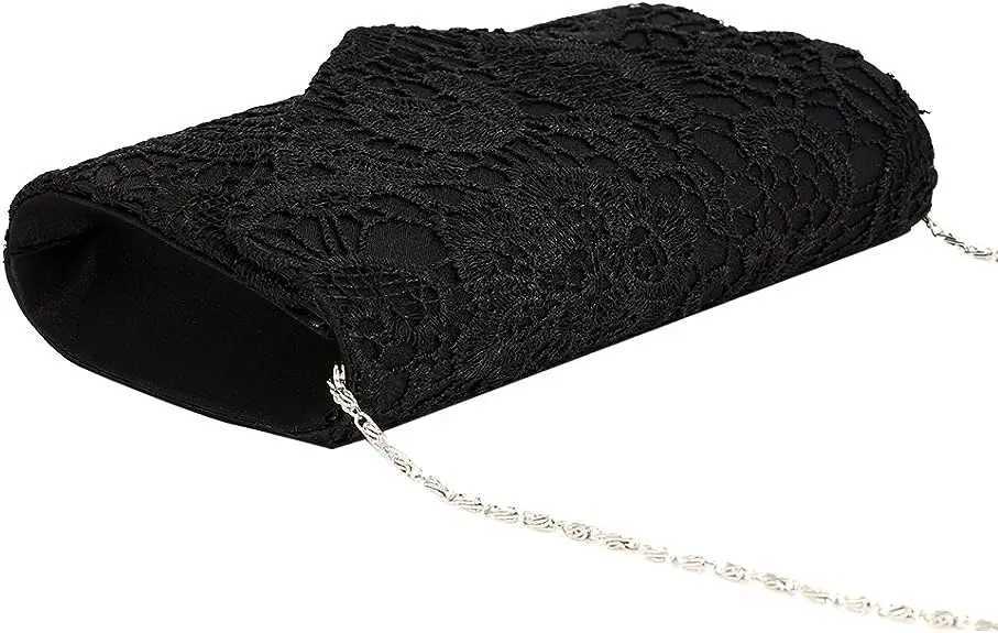 Womens Satin Dinner Bag lace Envelope clutch Bag Evening Bag Wedding Bride Party Bag Brides Wedding Handbag PurseXJ240729