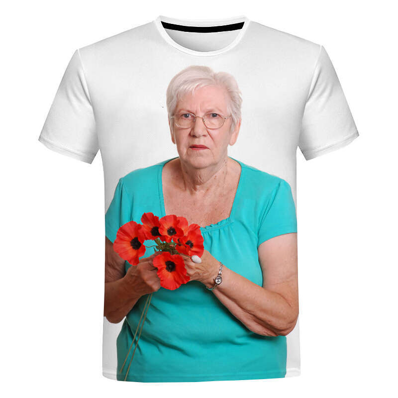 t shir Graphic tee Cute T-shirt Grandma Funny Ice Lolly Casual Shirt Top Free shipping