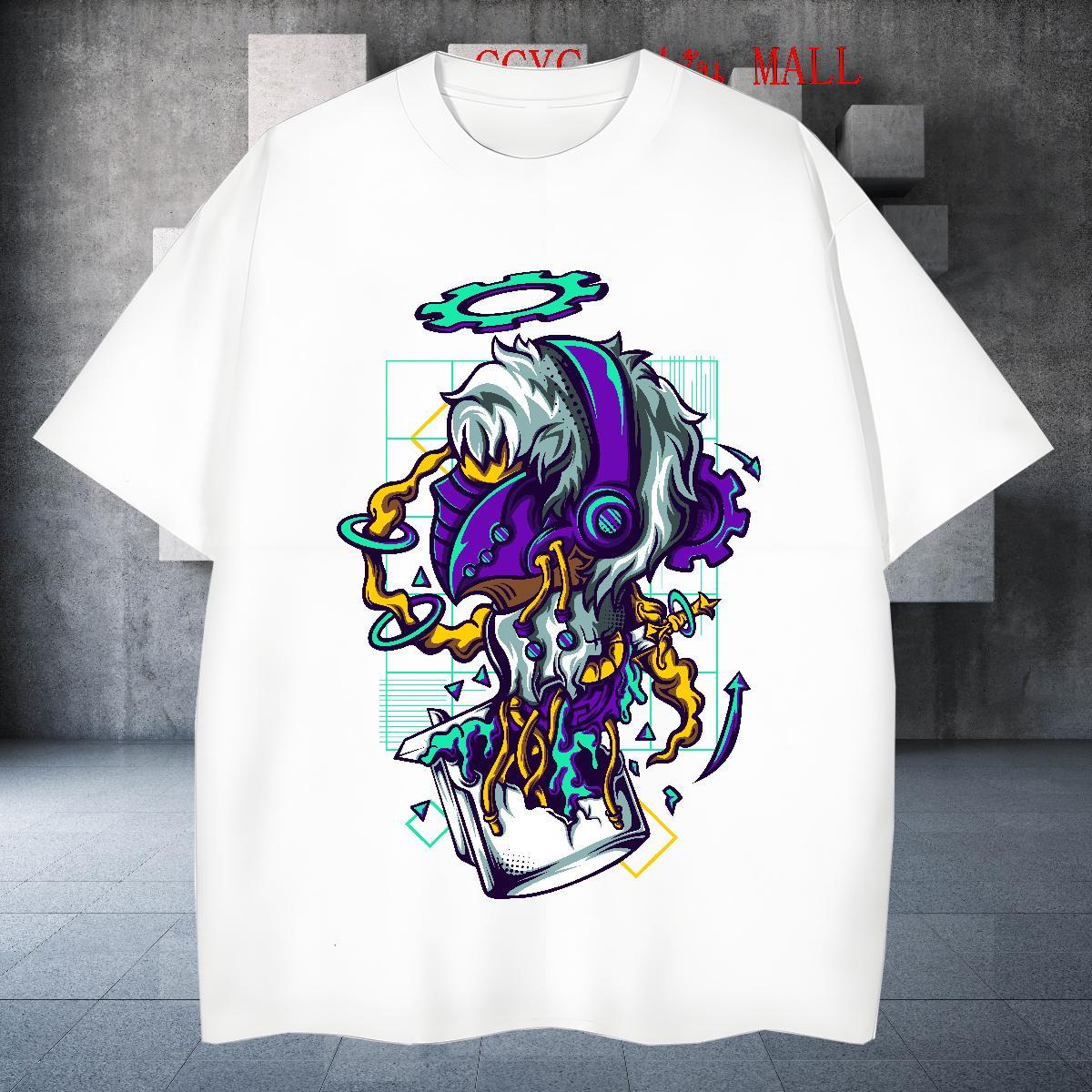 Designer Tshirt for Man Woman 230g 100% Cotton Street Wear ET DIY Logo Oversized Breathable Crew Neck 2024 Summer T Shirts Men Tees