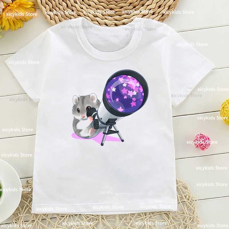 T-shirts T-Shirt Feo Boys/Girls Funny SandHamster Print ChildrenS Clothing Tshirt Summer Boy Girls Unisex Clothes Cute Baby TshirtsL24729