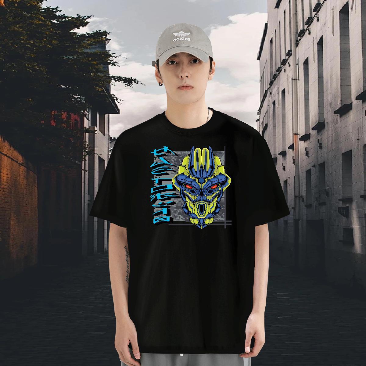 Cool Men Tees 230g Cotton Sports Casual ET Floral Print Short Sleeve O-Neck Factory Direct Man T Shirts Top Tees