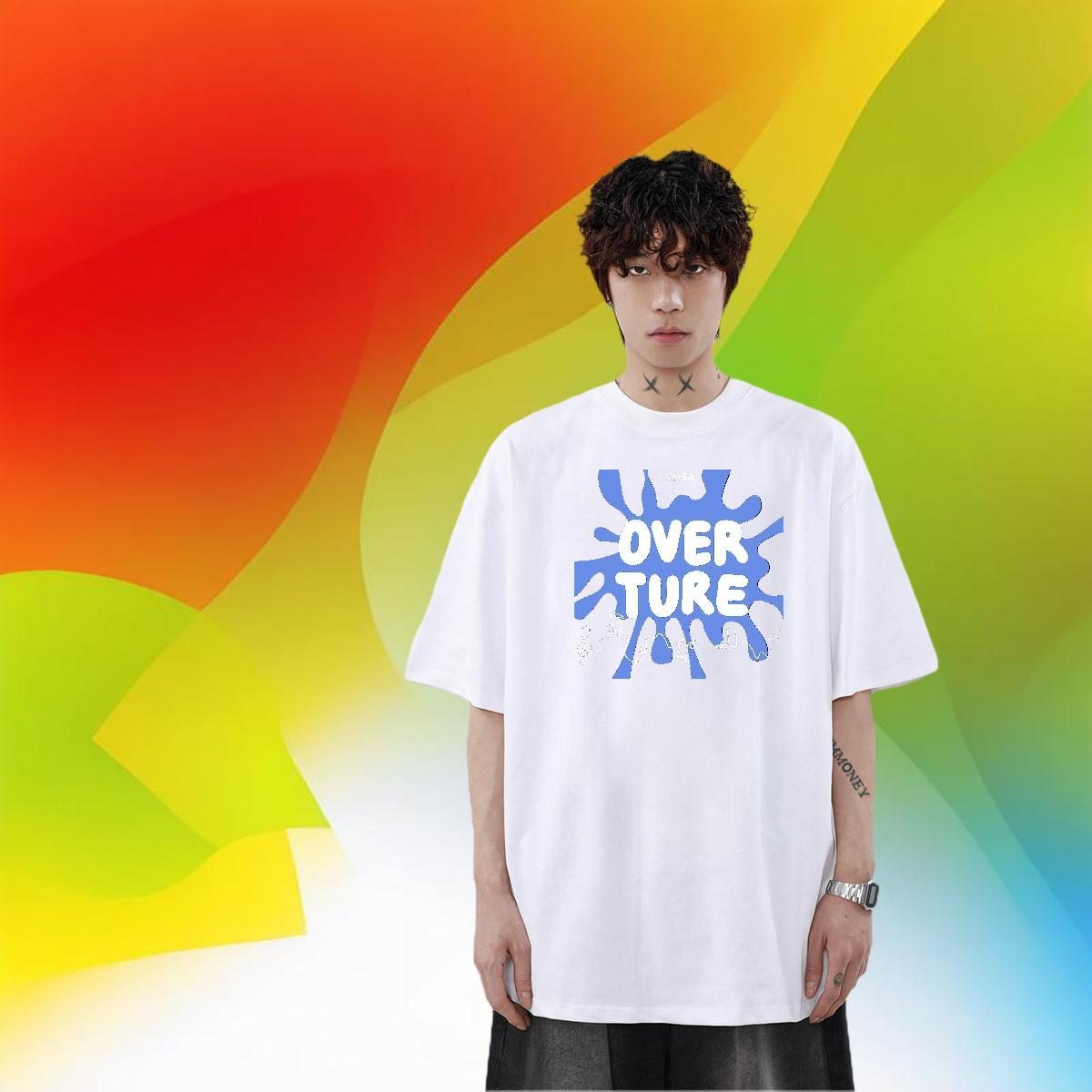 High Quality Men Tops Tees 230g 100% Cotton Beach letter Graphic Breathable Soft Brand Mens T Shirts Top Tees