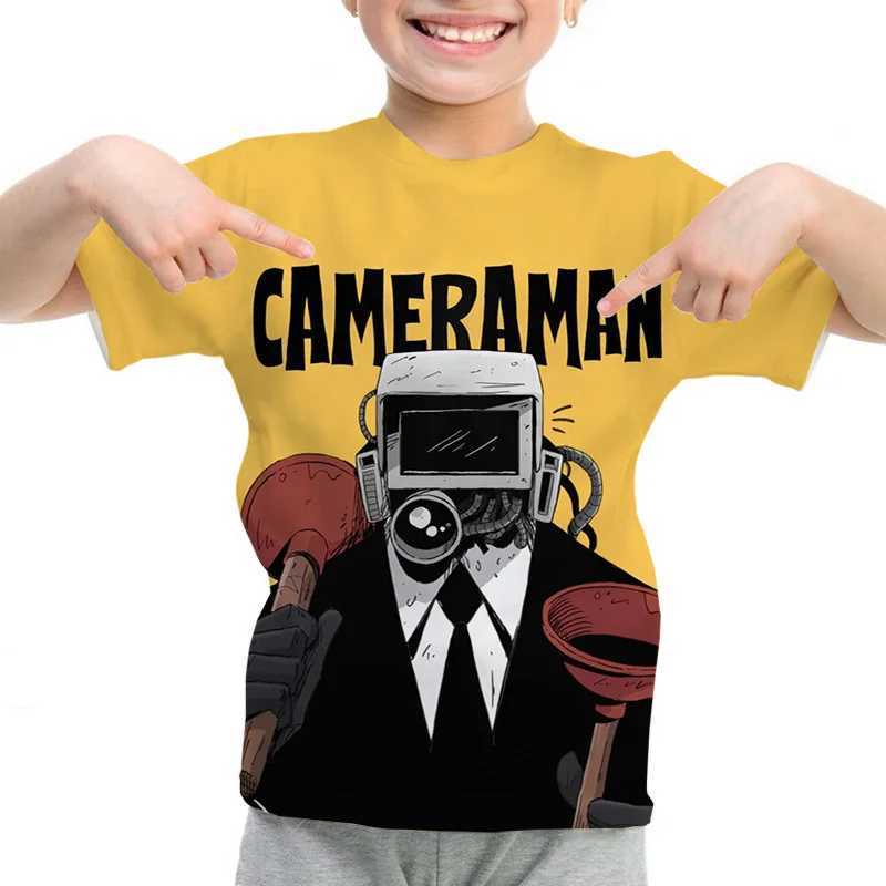 T-shirts Kids Summer T Shirt Skibidi Toilet T-shirts Girls O-neck Short Sleeve Boys Cartoon Casual Tshirt Camiseta Childrens ClothingL24729