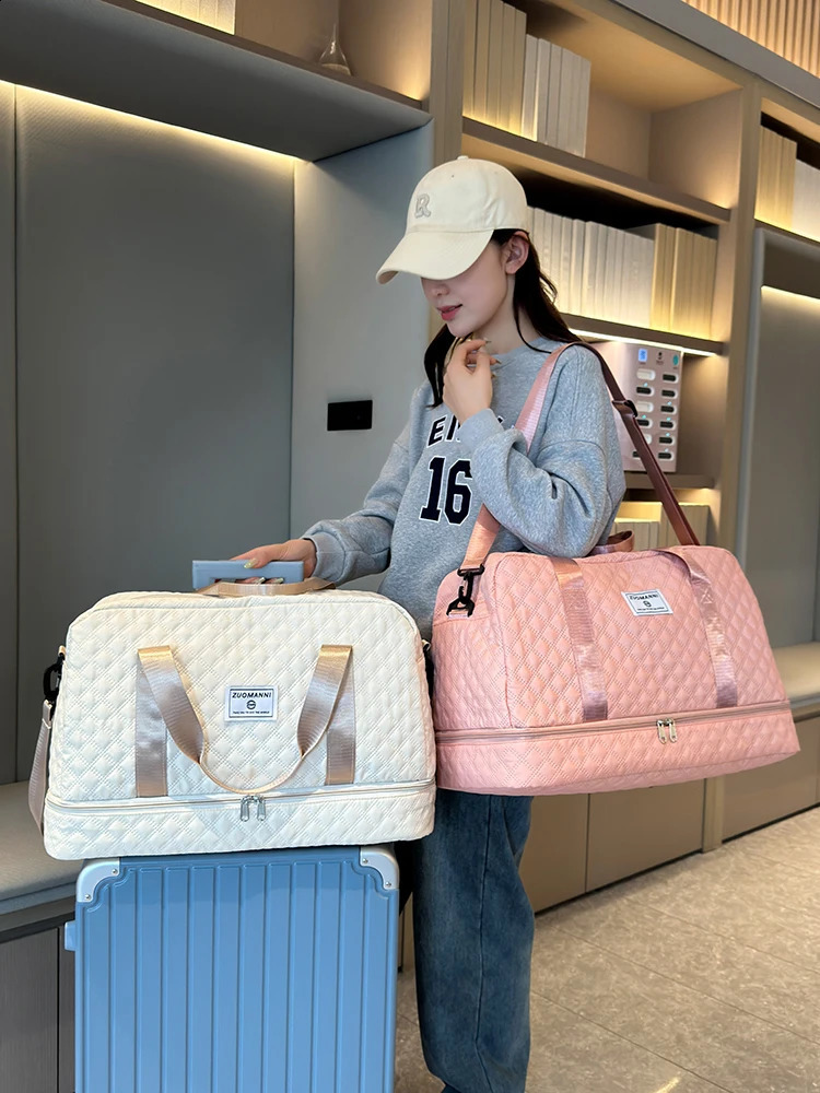 Home>Products>Rhombic Lattice Travel Dufile Package>Large Capacity Sports and Fitness Storage Package 240910