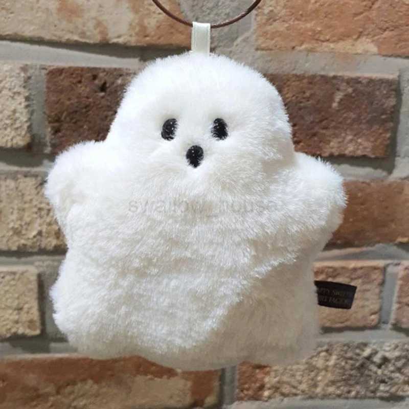 1/2pcs Funny White Ghost Keychain School Bag Pendant Doll Cute Plush Bag Hanging Accessories Doll Key Chains Childrens GiftL240729