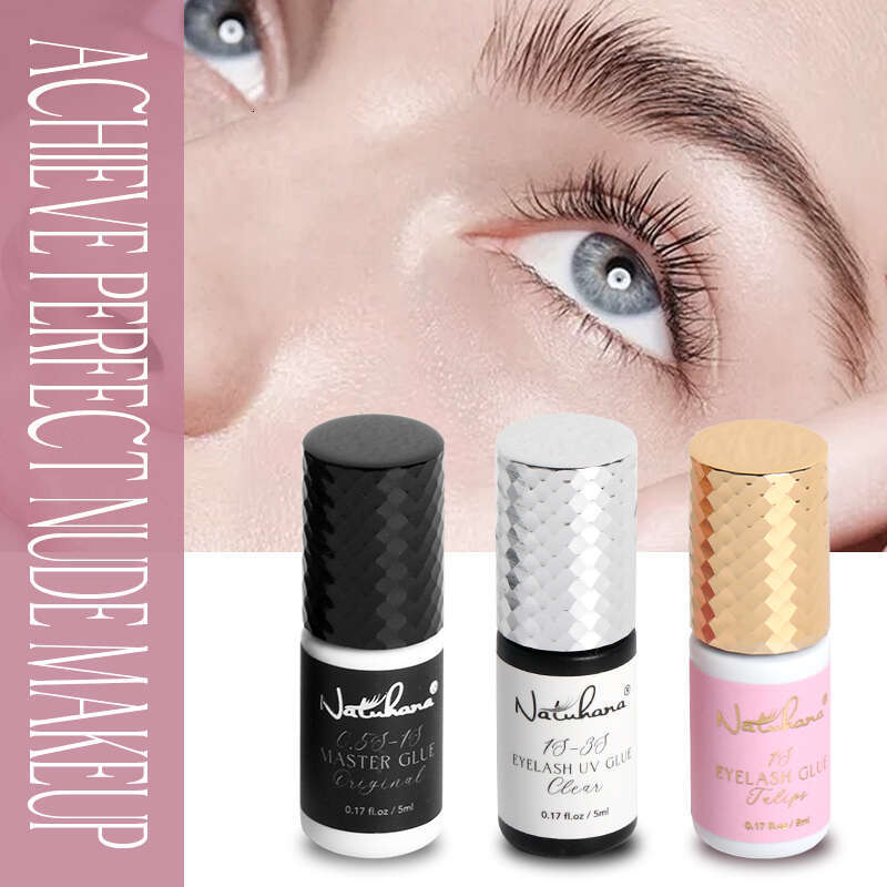 NATUHANA 5ml Master Fast Drying Strong False Eye Lash Extension UV Adhesive Retention Low Smell Eyelash Glue