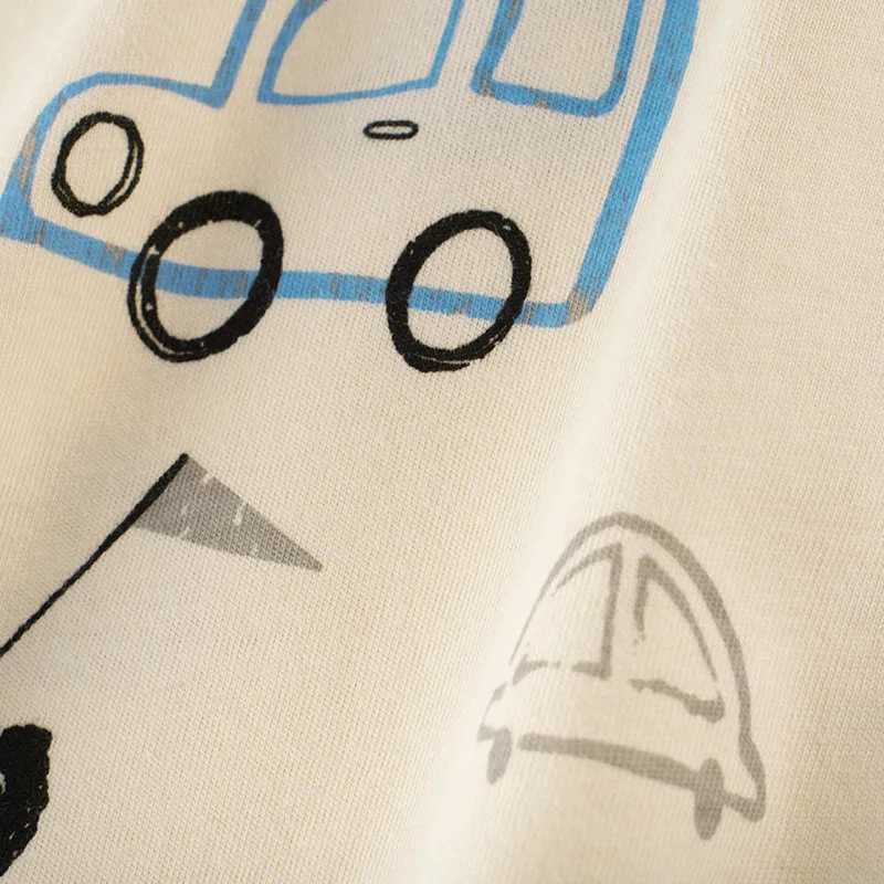 T-shirts 2-8T Cotton Boys T Shirt Toddler Kid Clothes Summer Top Car Print Infant Tee Shirt Cute Sweet Children tshirt OutfitsL24729