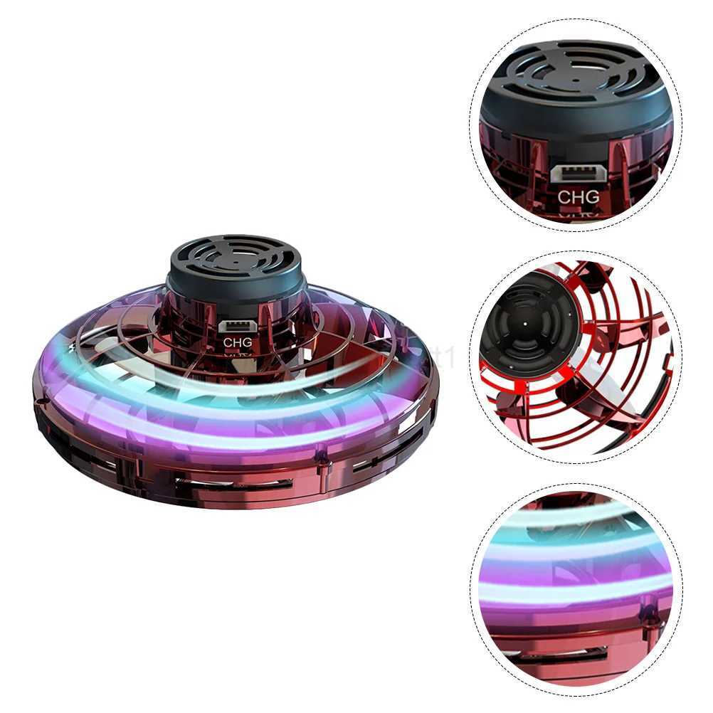 Gyrocraft Gyroscope Flying Toys Flying ball UFO Type Flying Helicopter Spinner Fingertip Upgrade Flight Gyro Drone Pet ToysM240729