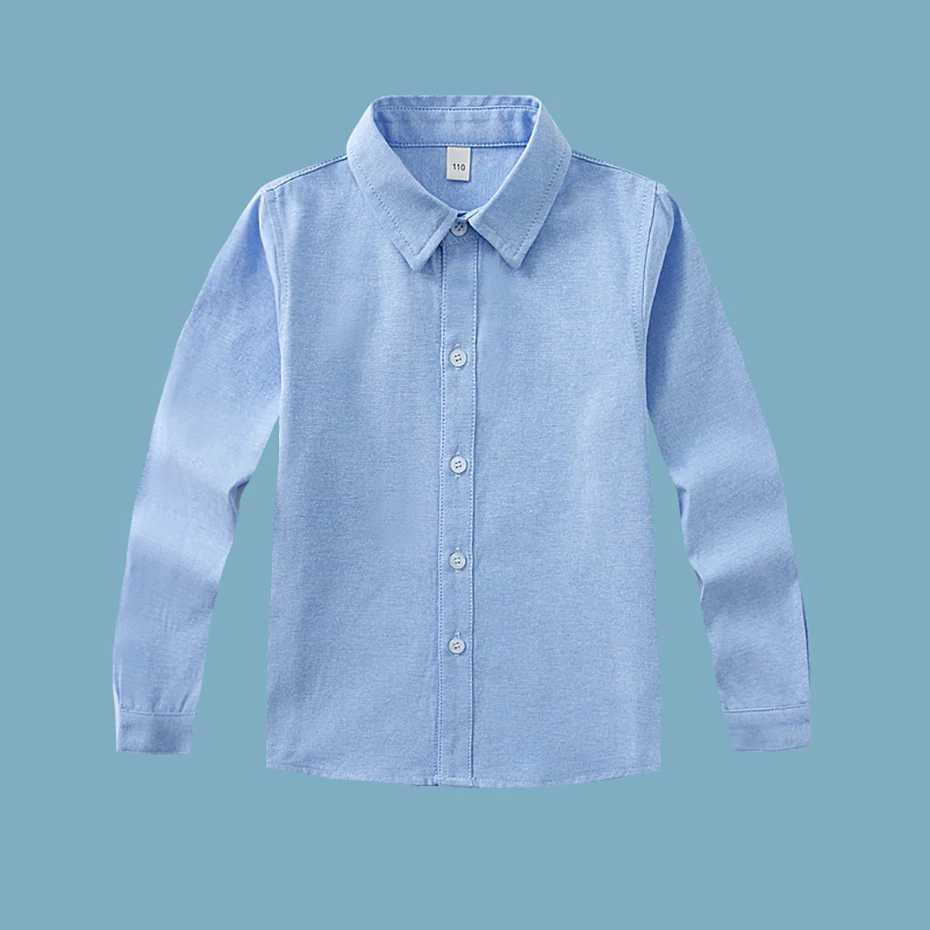Boys Shirt Solid Color Boys Shirt Casual Style Shirt Boys Spring and Autumn Clothing Boys 6 8 10 12 14W240729
