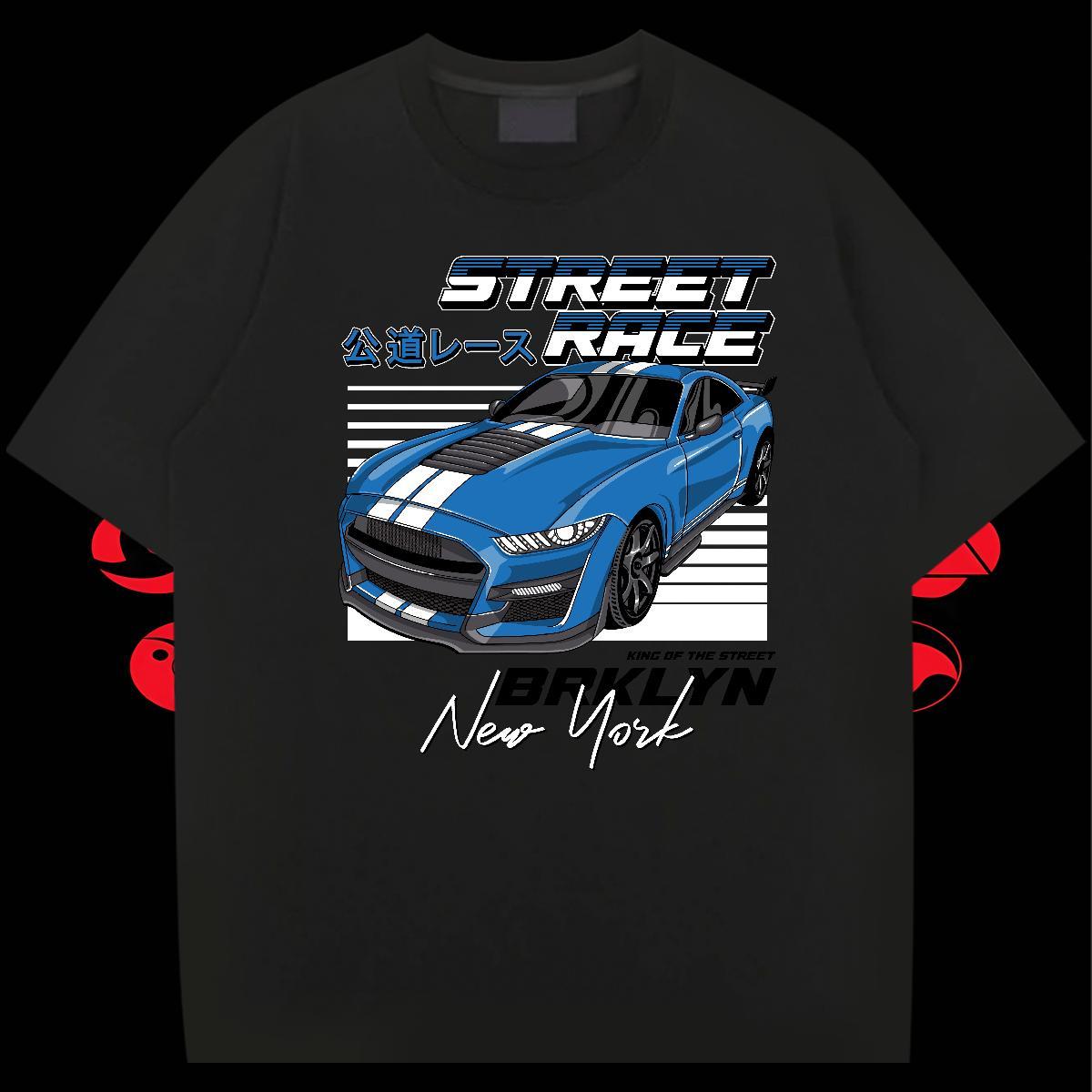 Brand Men Tops Tees 230g Cotton Street Casual car Customized Print Crew Neck 2024 DIY T shirt Wear
