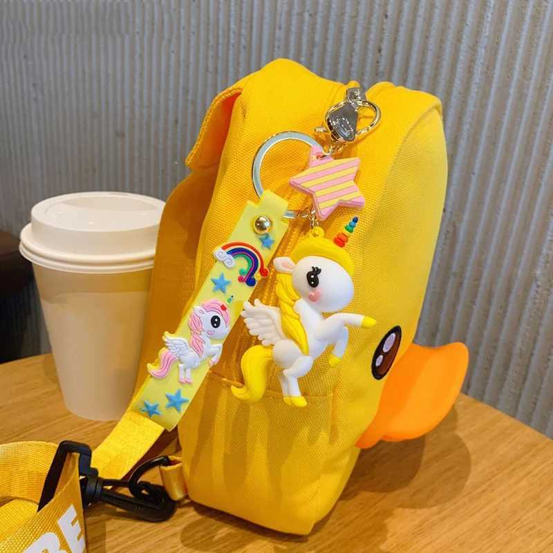 Cartoon Rainbow Horse Key Ring Cute Unicorn Car Key Chain Pendant Creative Bag Pendant Ring Small Gift Keychains WholesaleL240729