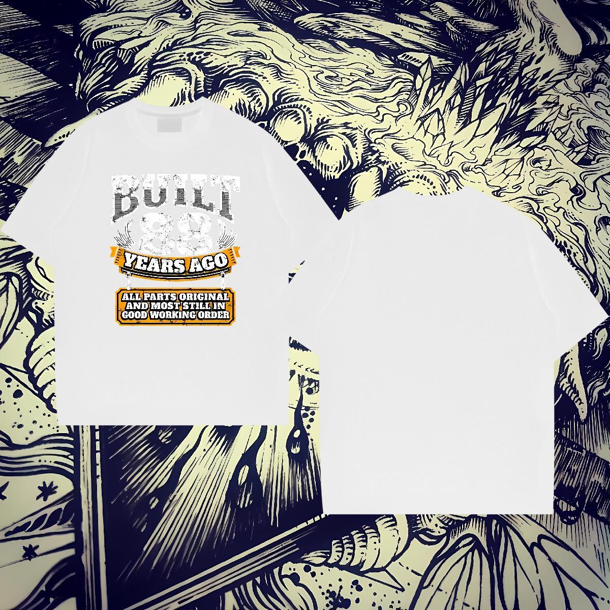 Brand Tshirt for Man Woman 100% Cotton 230g Outdoor letter Cartoon Print Breathable Short Sleeve Stylist T-Shirts Clothings