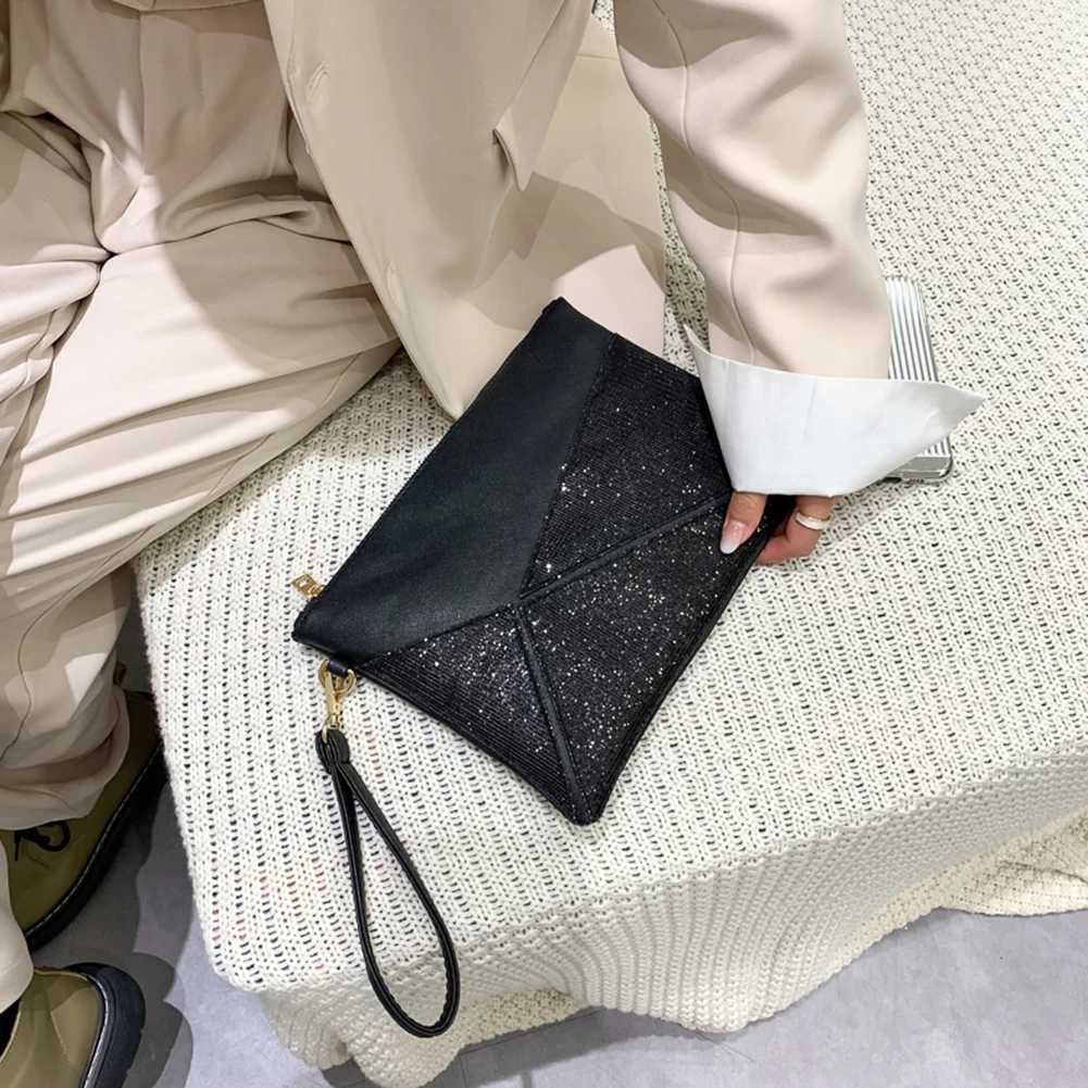 Female PU Leather Diamond Envelope Clutch Bag Women Evening Bag Bridal Wedding Purse Luxury Design Business Quilted Shoulder BagXJ240729