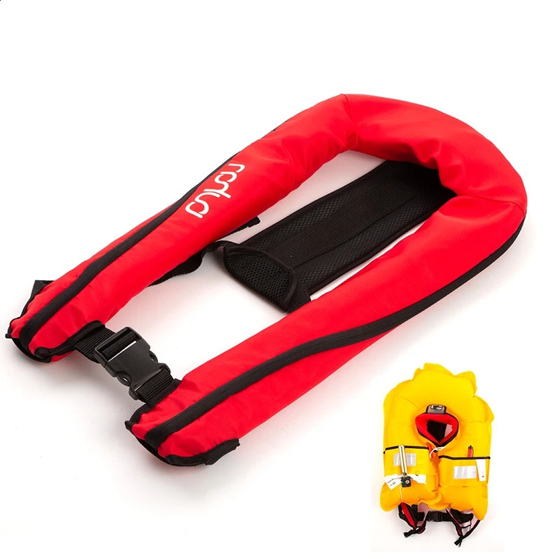 Professional Fishing Vest Self Inflatable Life Jacket Manual Vest Adult 150N 100N Auto Water Sports Rafting Boating Accessories 240726