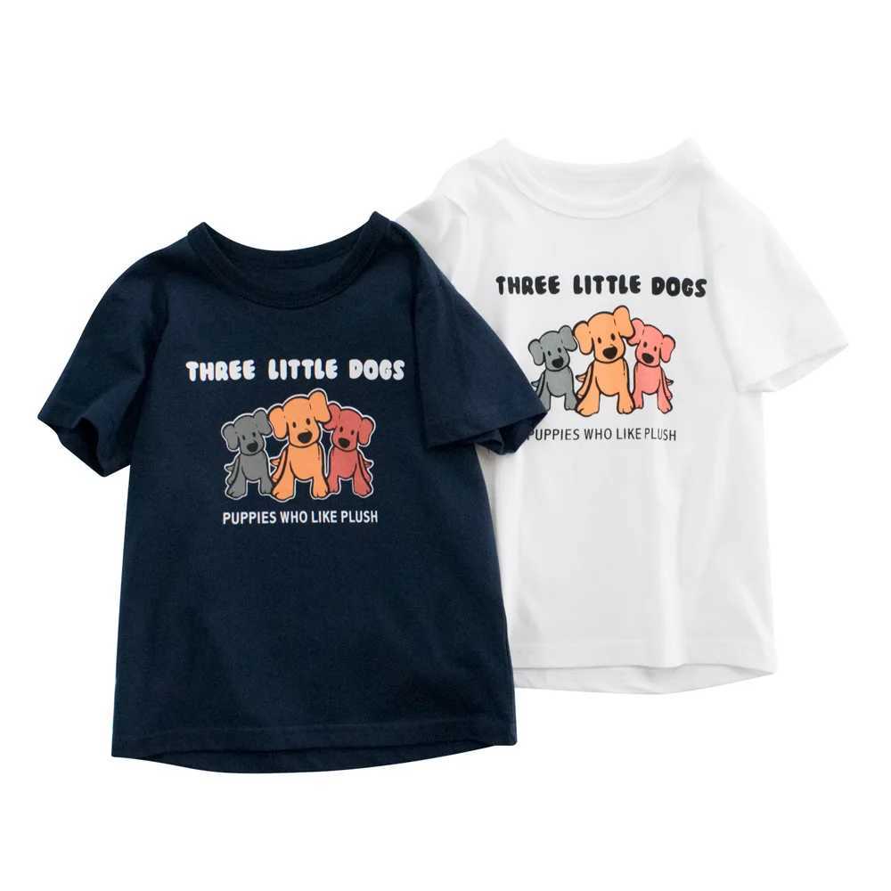 T-shirts 1-9T Toddler Kid Baby Boy Girl Clothes Dogs Print Cotton T Shirt Loose Basic Tee Top Childrens Tshirt Short Sleeve OutfitL24729