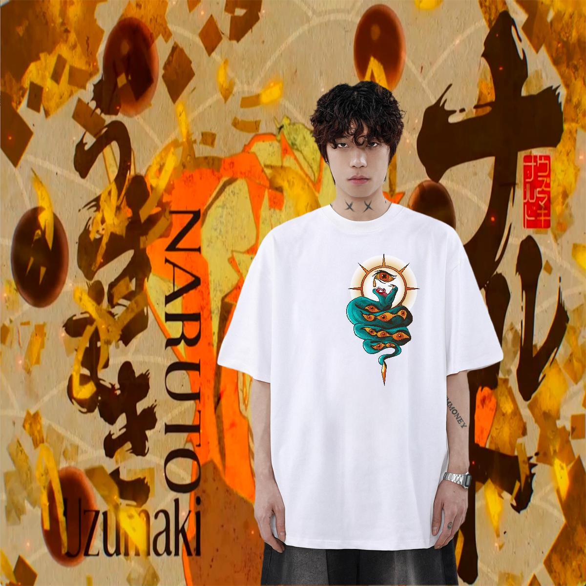 Cool Design Men Tops Tees 230g Pure Cotton Summer Casual snake DIY Anime Breathable 2024 New T-Shirts Clothes