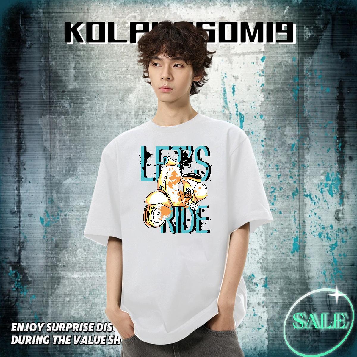 Unisex Men Tops Tees 230g 100% Cotton Street bird Custom Print Oversized Crew Neck Wholesale T shirt Wear