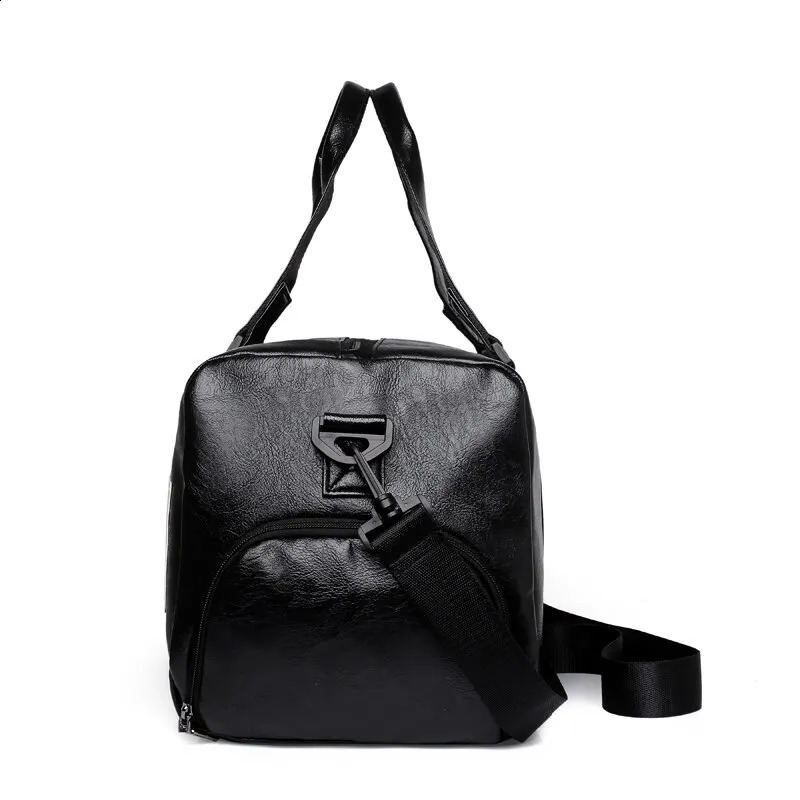 Retro travel bag sports bike training PU waterproof fitness bag 240904