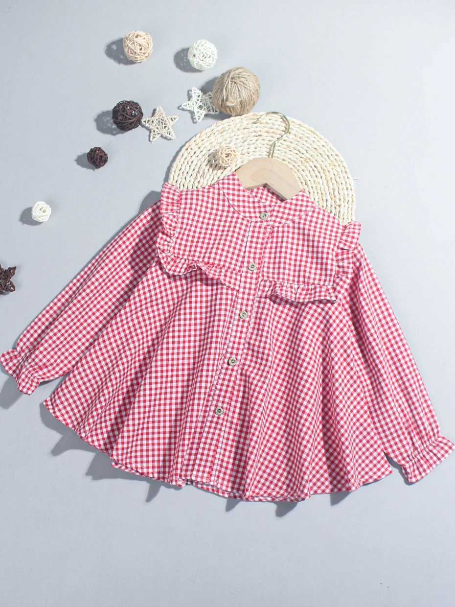 Girls shirt plain weave girls shirt casual style girls shirt spring autumn girls clothingW240729