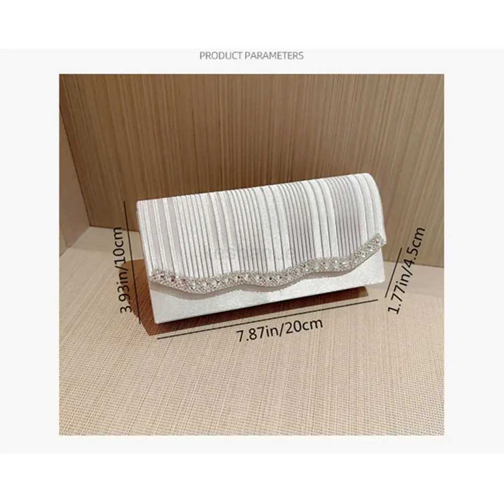 Fashion Ladies Luxury Sequins Clutches Women Evening Bags Glitter Banquet Handbags Girls Chain Shoulder Bag Wedding Party PurseXJ240729