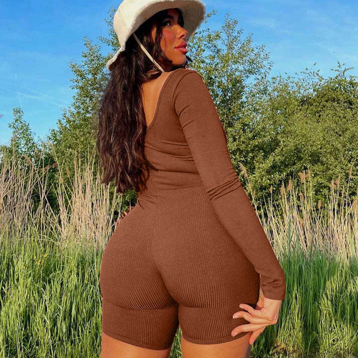 2024 Fashion Womens New Solid Color Yoga Pants Thread Shot Leakage Back Exposed Long Sleeve Shorts Woman Workout Clothe Workout Clothe Woman Luxury Yo