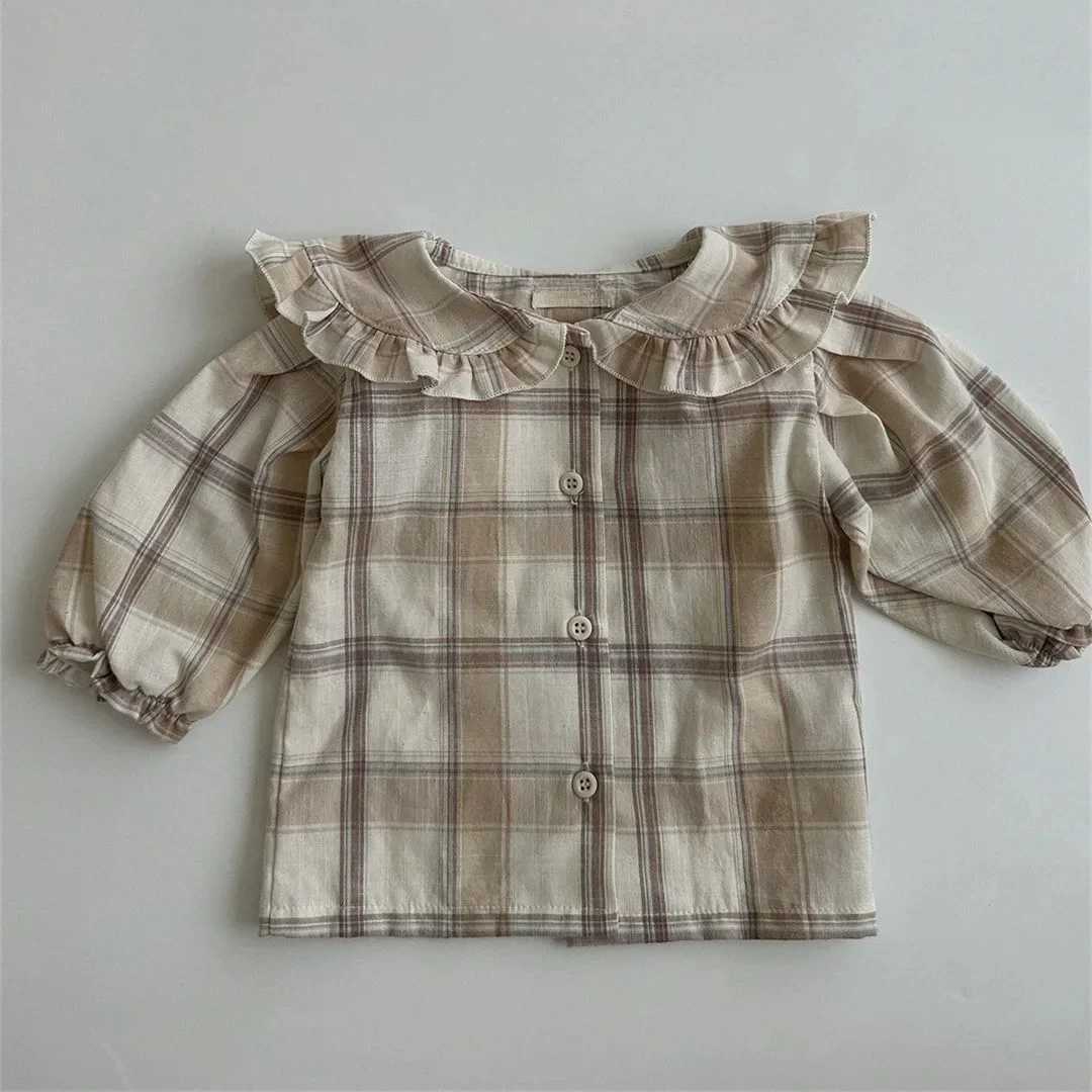 Spring fashion plain baby girl shirt with full sleeves and floral bottoms for young children and girlsW240729