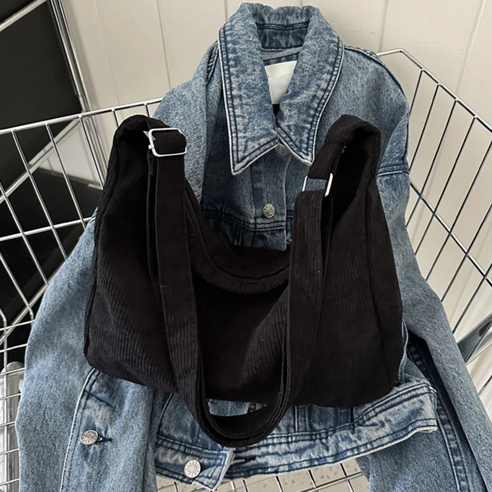Women Vintage Hobo Bag Versatile Retro Dumpling Bag Strap Adjustable Solid Messenger Bag Lightweight Fashion Slouchy Shopper Bag 240729