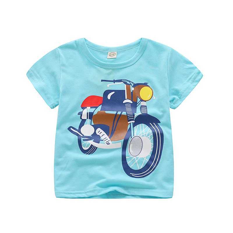 T-shirts V-TREE Summer Baby Boys T Shirt Cartoon Car Print Cotton Tops Tees T Shirt For Boys Kids Children Outwear Clothes Tops 2-8 YearL24729