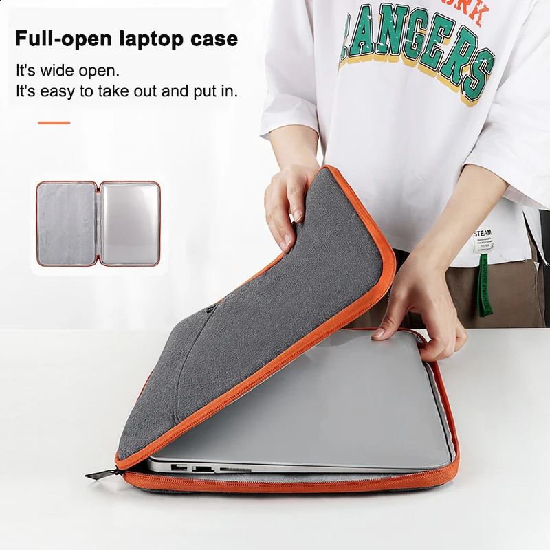 Laptop Case 13 14 15 15.6-inch Laptop Case Suitable for Macbook Shockproof Computer briefcase Travel Business Mens Case 240903