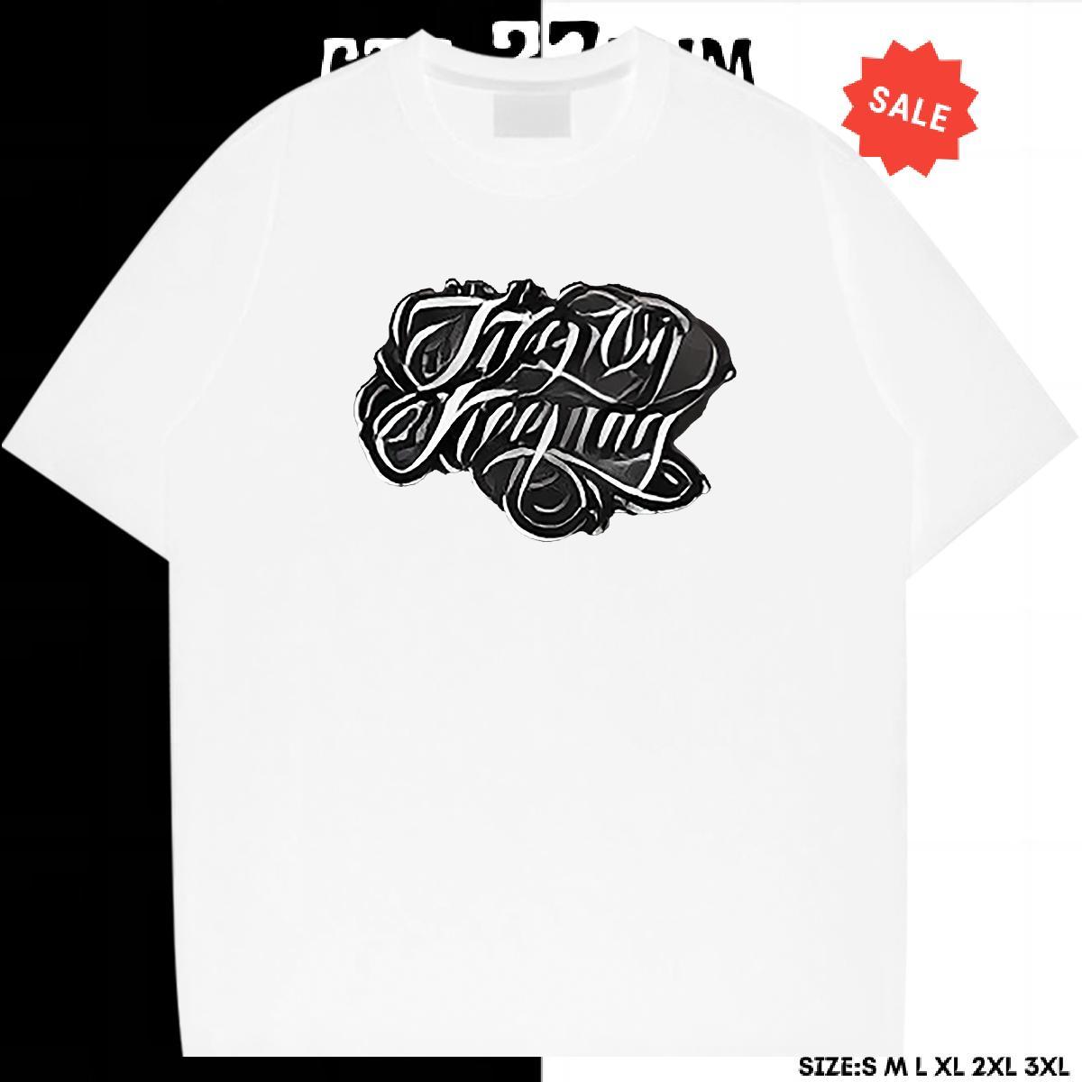 Wholesale Tshirt for Man Woman 230g Cotton High Street Hip Hop letter Custom Printed Breathable Crew Neck Customized T Shirts Men Clothes