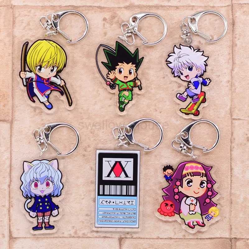 Janpanese Anime Keychain Arcylic Cartoon Figures Keyrings Cartoon AccessoriesL240729