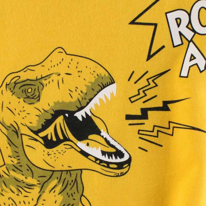 T-shirts 2-8T Dinosaur T Shirt for Boys Toddler Kid Summer Clothes Cotton Infant Top Fashion Loose Tshirt Childrens Tee OutfitsL24729