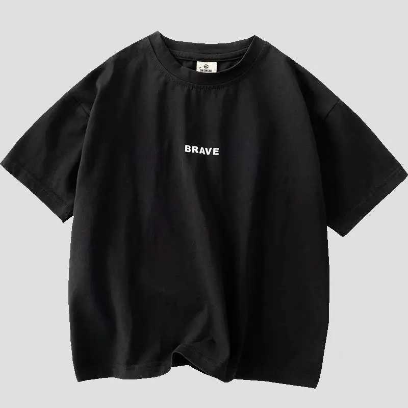 T-shirts Boys Summer Short Sleeve T-shirt New Small And Medium Childrens Round Neck Top Childrens Casual Versatile Half Sleeve FashionL24729