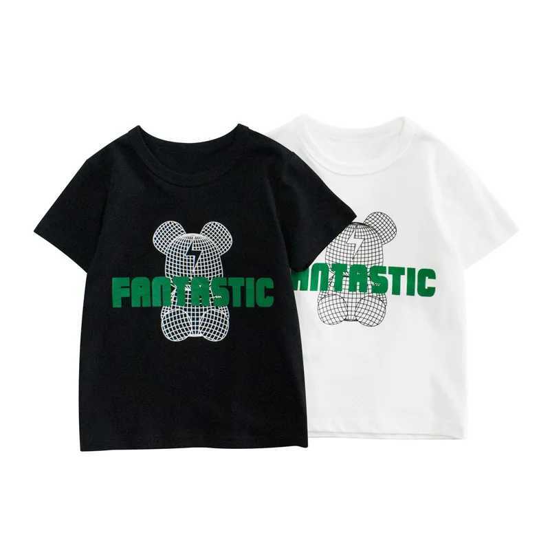 T-shirts T-shirts 1-9T Toddler Kid Tshirt Baby Boys Girls Clothes Summer Short Sleeve Top Basic Infant T Shirt Cotton Childrens Tee OutfitL24729Y25011