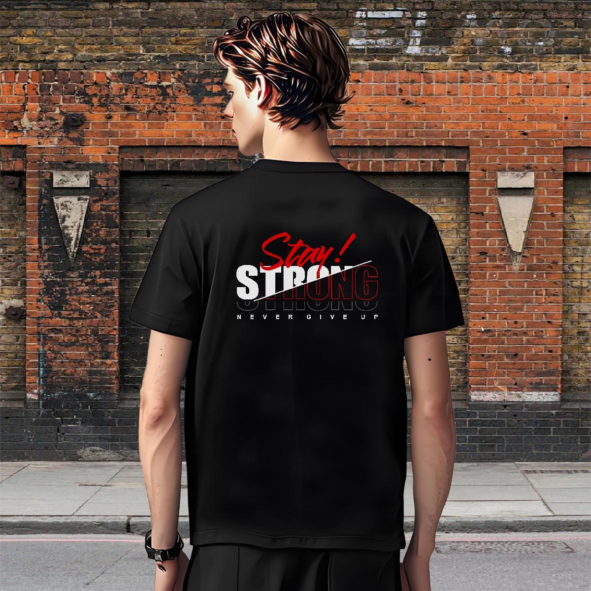 Loose Fit Men Clothes T-Shirt 230g Pure Cotton Sports Casual letter DIY Printed Breathable Crew Neck 2024 Designer T-Shirts for Men Tops Tees
