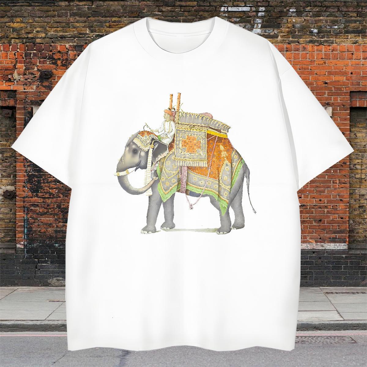 Designer Men Clothes T-Shirt 230g Pure Cotton Street wear Hip Hop elephant Skull Breathable Short Sleeve New Arrival Mens T Shirts Polos