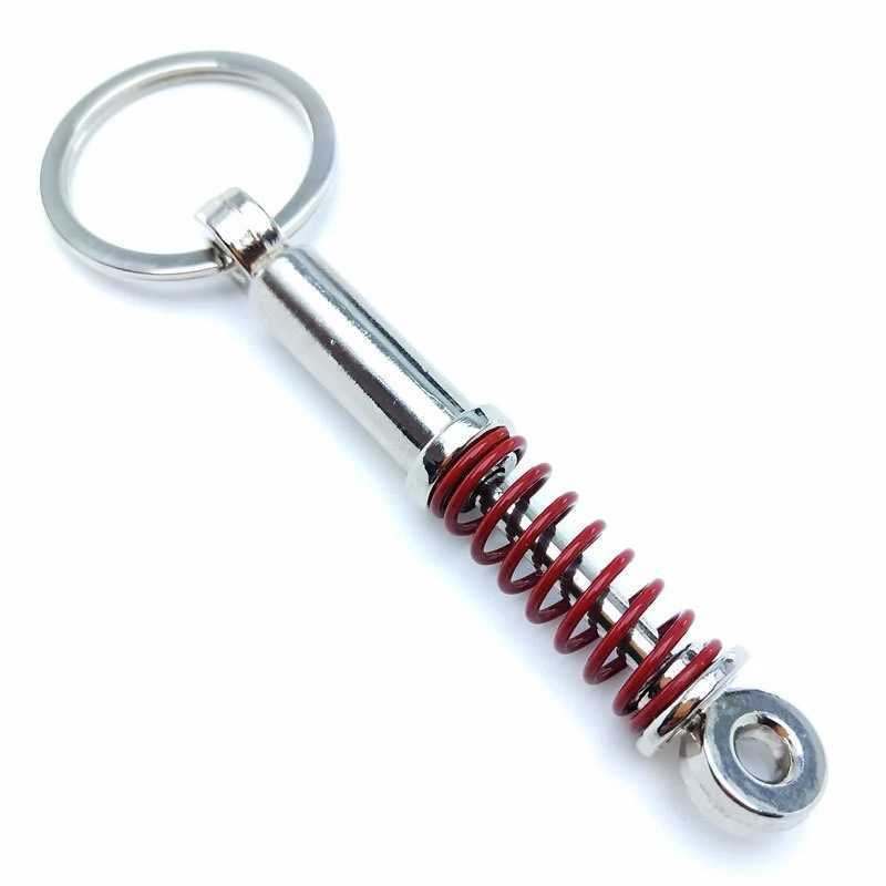 Creative gift car metal keychain turbo gear hub pendant brake disc shock absorber PendantL240729