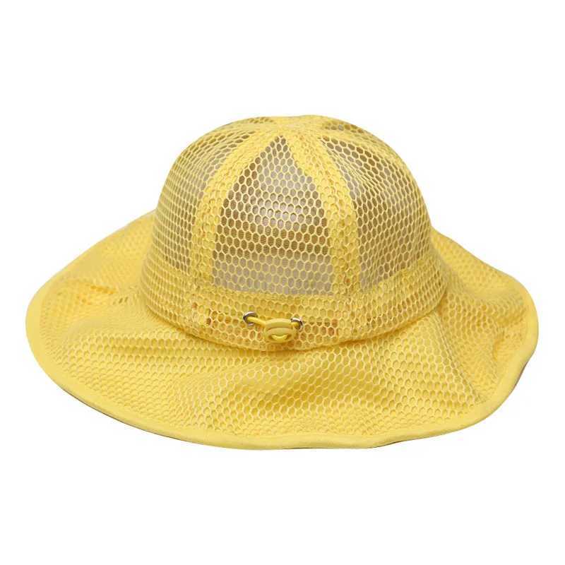 Summer Children Bucket Hat Mesh Breathable Panama Hats For Kids Adjustable Sun Hat Boys Girls Outdoor Beach CapXJ240729