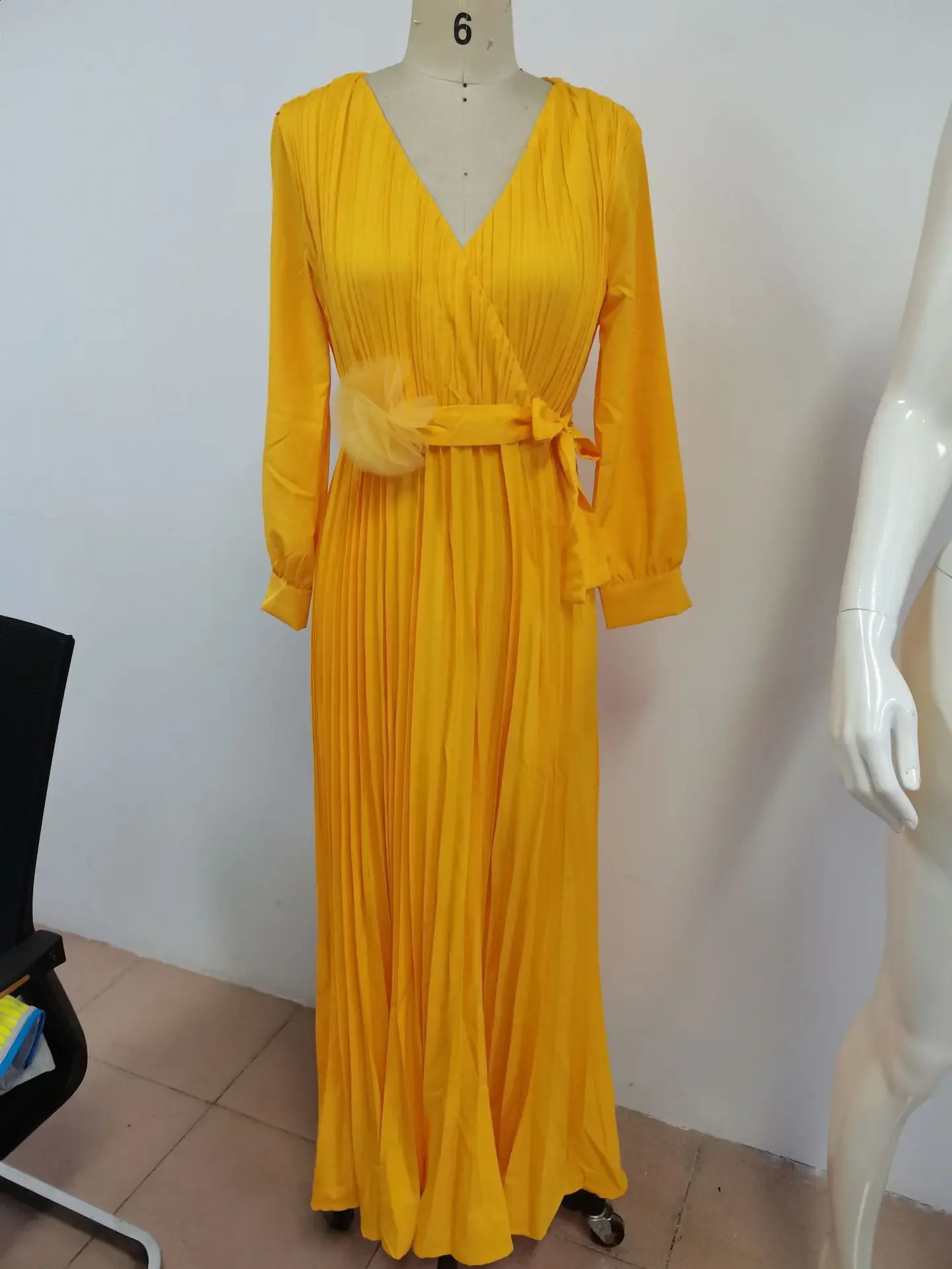 Robe Africaine Long Sleeve Dresses For Women Elegant Wedding Gown Muslim Chiffon Abaya Turkish Dubai Kaftan Dress Outfit 240722