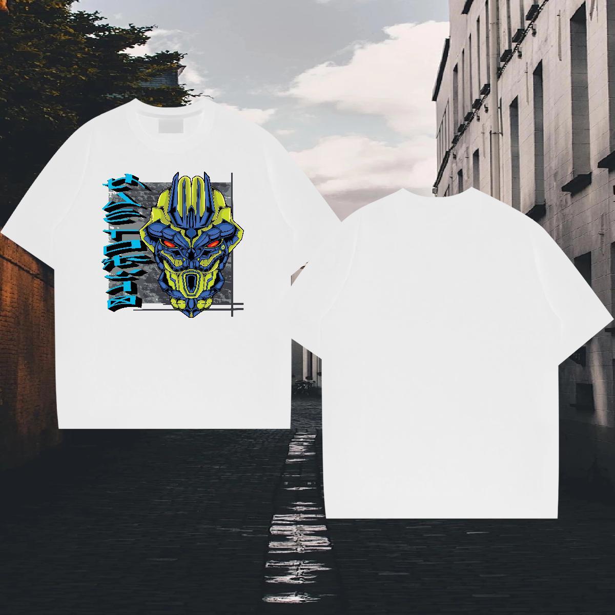 Cool Men Tees 230g Cotton Sports Casual ET Floral Print Short Sleeve O-Neck Factory Direct Man T Shirts Top Tees