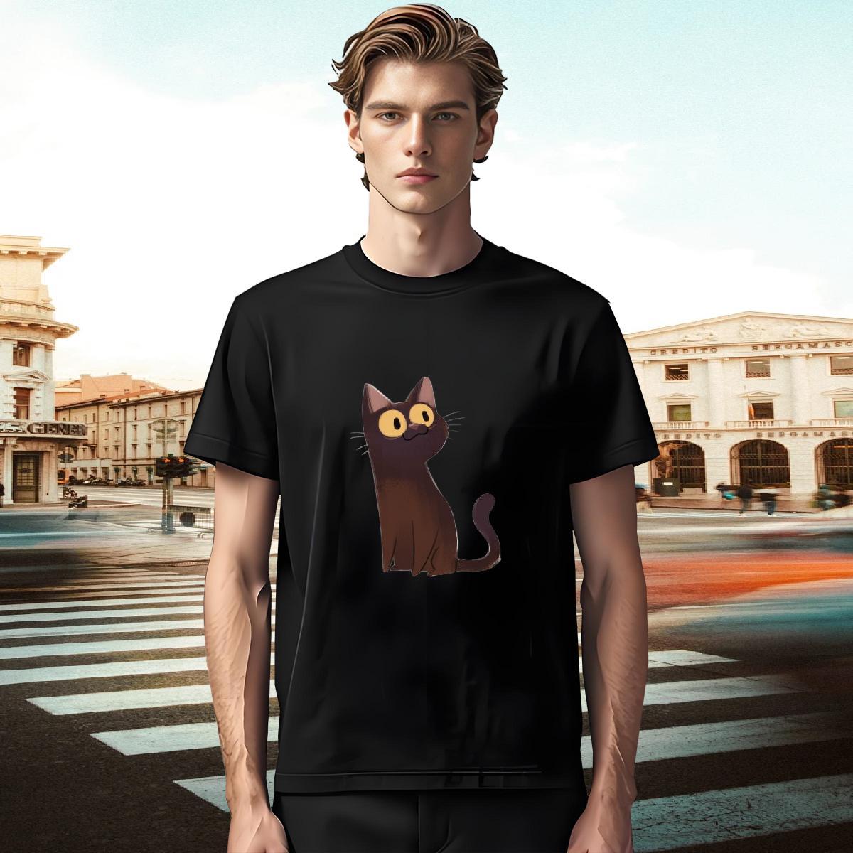 High Quality Couples T Shirts 100% Cotton 230g Sport cute Custom Anime Breathable 2024 Summer T shirt Top Tees