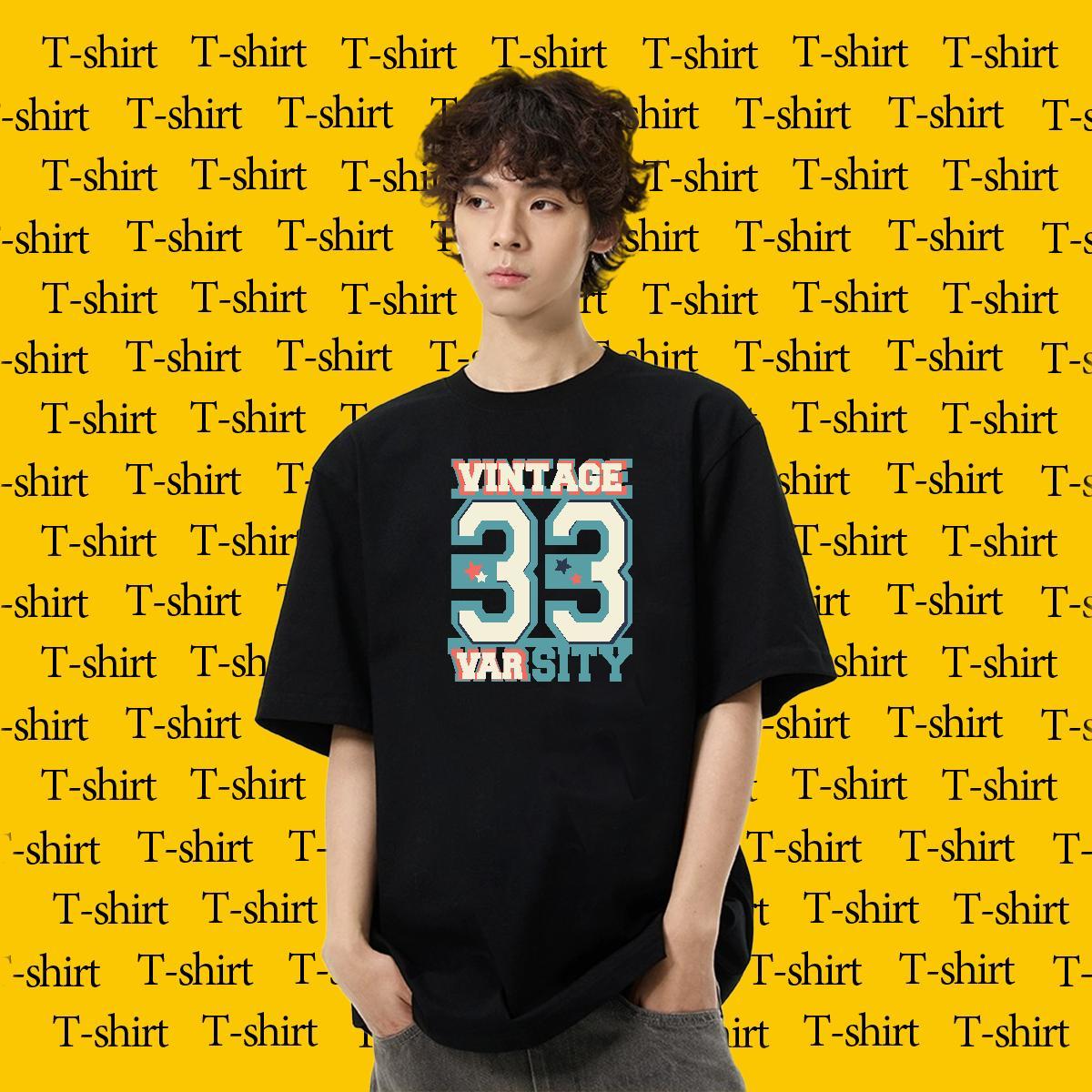 Classic Couples T Shirts 230g 100% Cotton Sports Casual letter Custom Printed O Neck Short Sleeves 2024 Designer T-Shirts for Men Tees Shirts