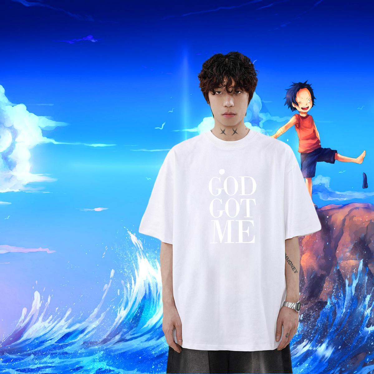 Soft Men Clothes T-Shirt 230g Pure Cotton Casual Daily Wear letter Custom Anime Round Neck Short Sleeve Wholesale Mens T Shirts Tops