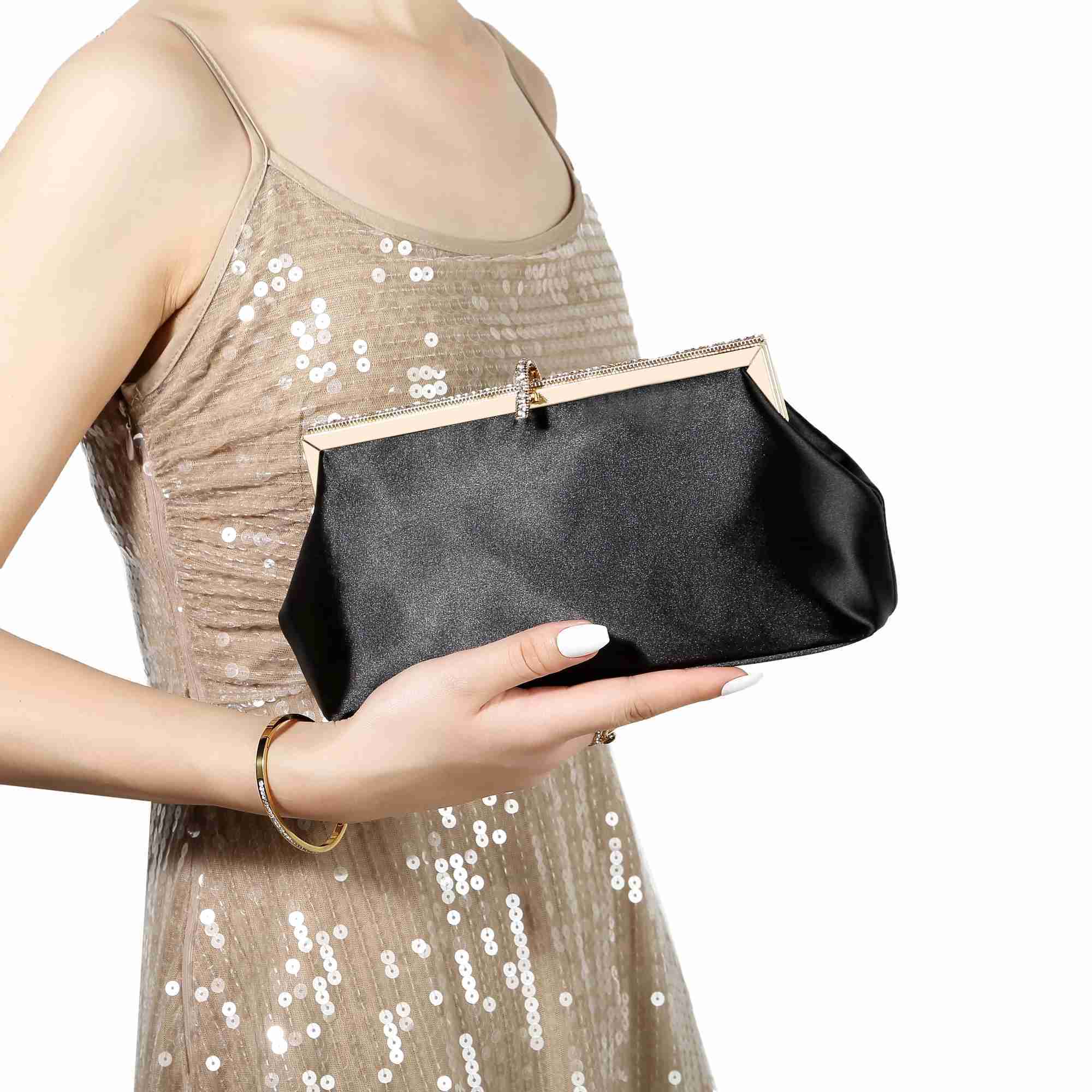 2024 New Silk Evening Womens Bag High Fashion Wedding Bag Diamond Crossbody Bag Luxury Party Bag Retro BagXJ240729
