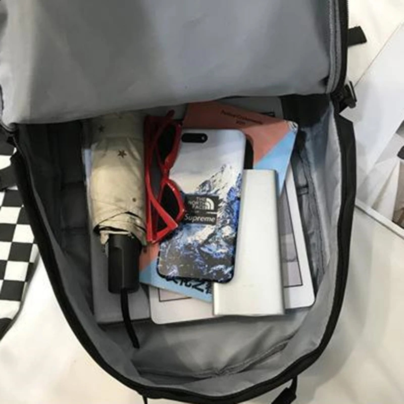 Workwear Solid Color Large Capacity Schoolbag Korean Version Fashion Simple Casual Mens Backpack College Student Backpack Women 240813