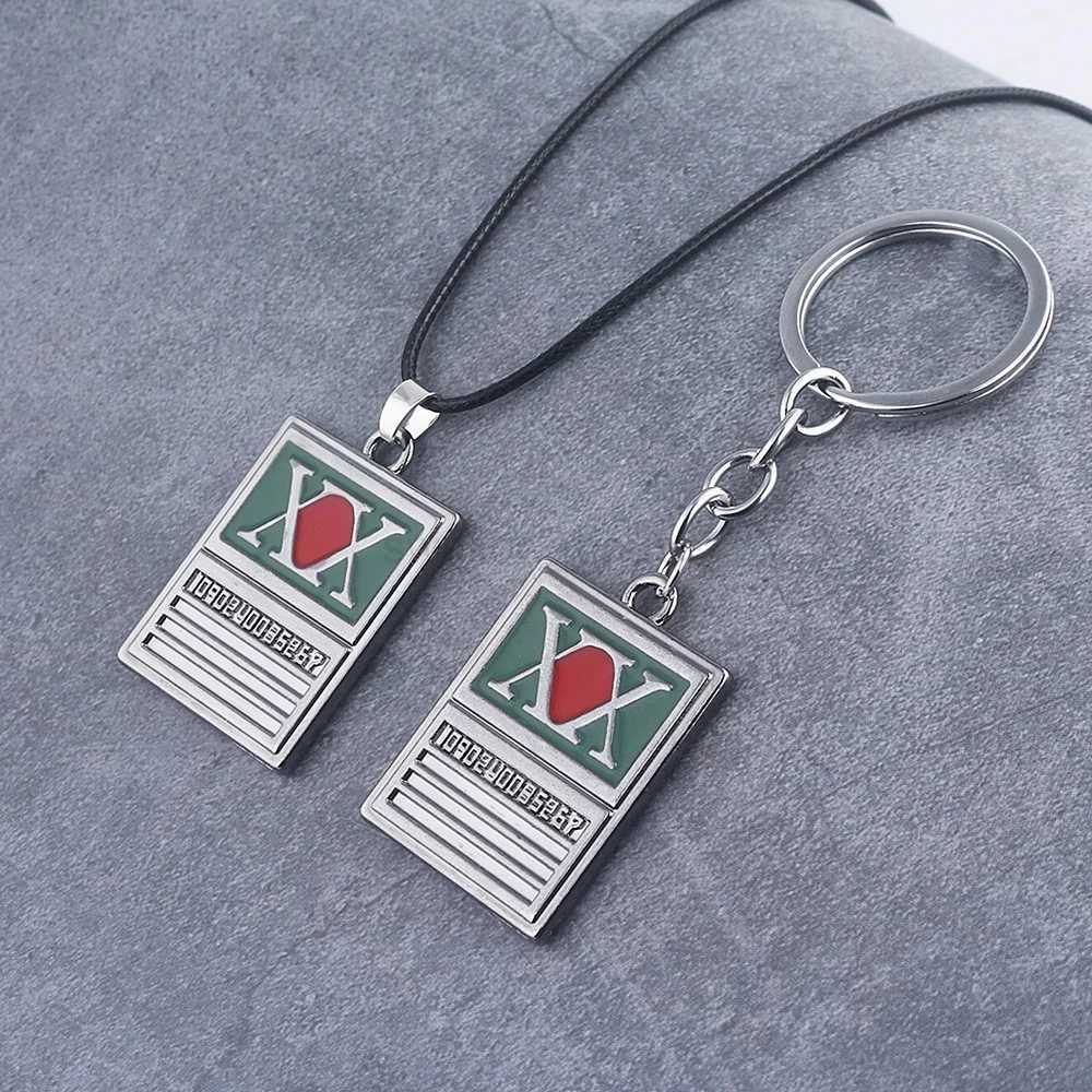 Anime Hunter x Hunter Keychain GON FREECSS License Pendant Key Chain for Women Men Car Keyring Jewelry AccessoriesL240729