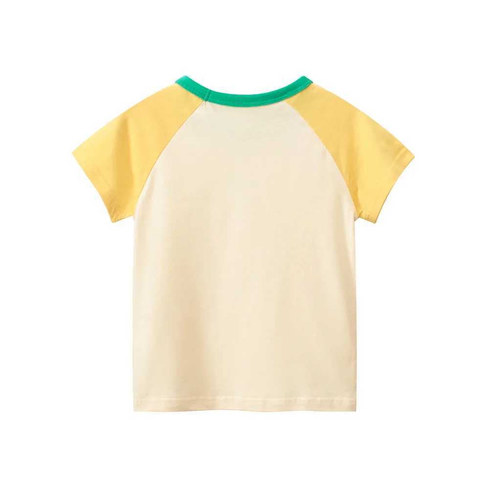 T-shirts 1-9T Flowers Girls T Shirt Cotton Summer Toddler Kid Baby Clothes Short Sleeve Floral Tshirt Infant Top OutfitL24729