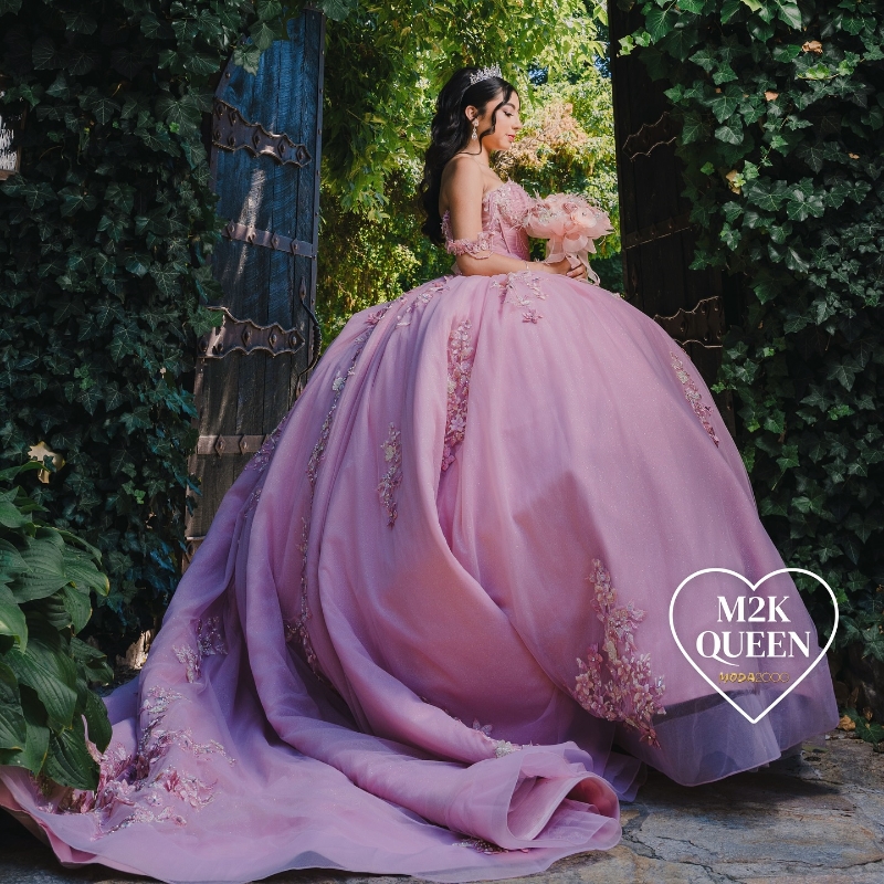 Pink Sequin Off The Shoulder Quinceanera Ball Gown Sweet Appliques Beads Tulle Princess Party Prom Dress Vestidos De 15 Anos