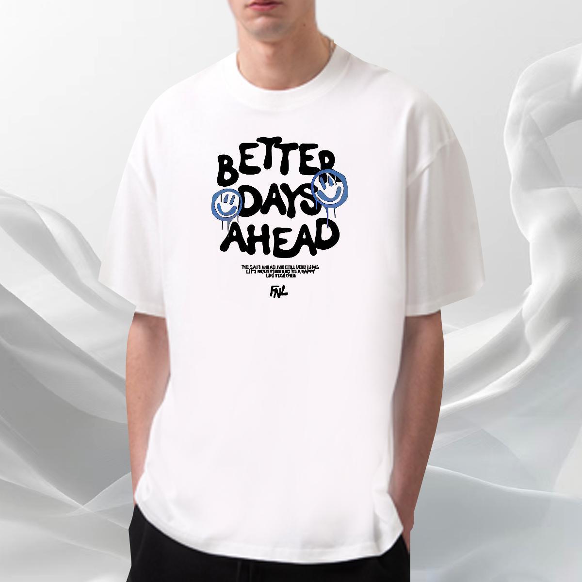 Cool Tshirt for Man Woman 230g 100% Cotton Street Wear letter Custom Printed Breathable Short Sleeve Stylist T-Shirts Tops Tees
